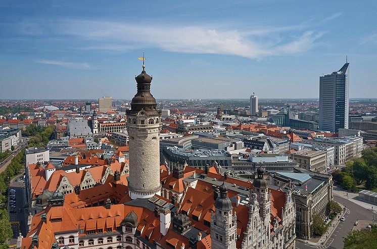 Blick über Leipzig