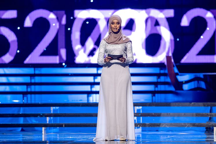 Suad Ali delade ut pris till Årets ledare under Idrottsgalan den 15 januari 2018 i Stockholm.
