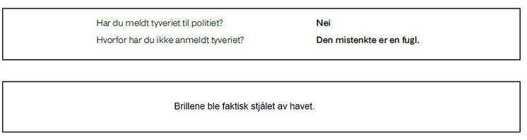 Skademeldinger til Fremtind.