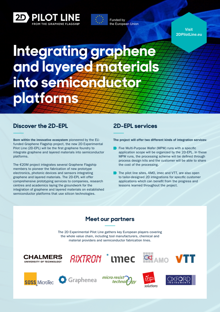 2D-Experimental Pilot Line Multi-purpose Wafer Run spec sheet