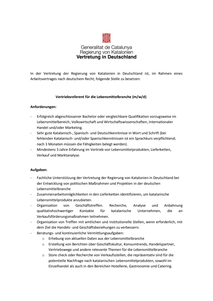 Stellenausschreibung Vertriebsreferent für die Lebensmittelbranche.pdf