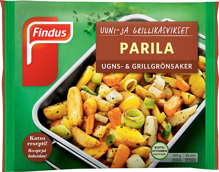 Uuni- ja grillikasvikset Parila 500g