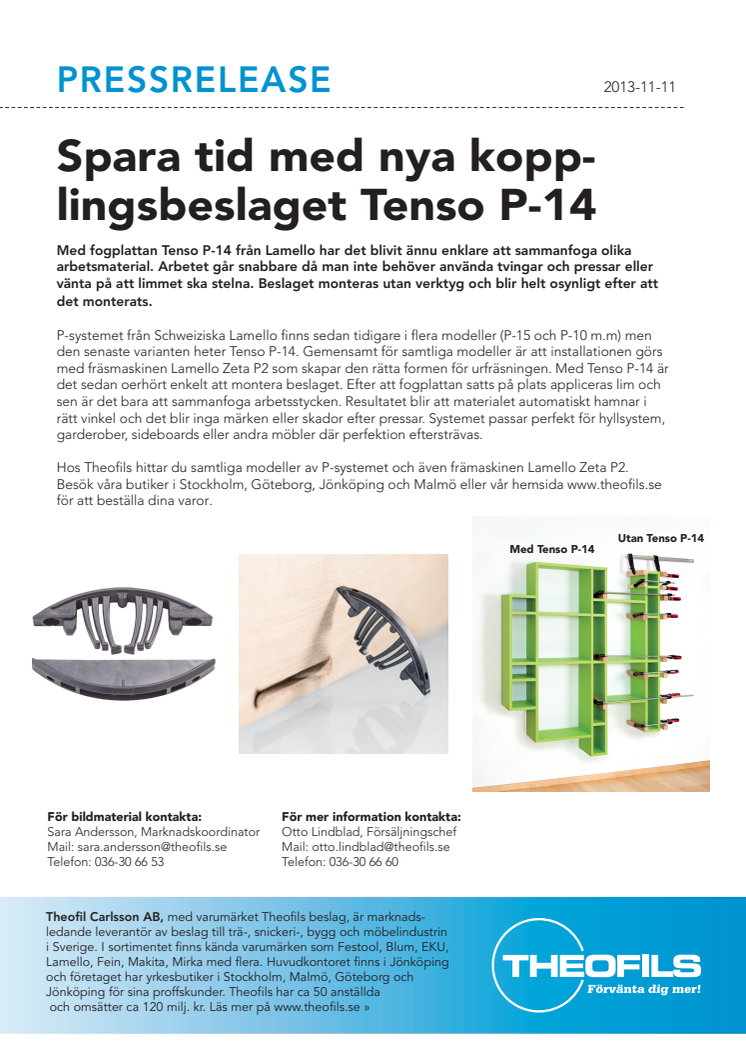 Spara tid med nya kopplingsbeslaget Tenso P-14