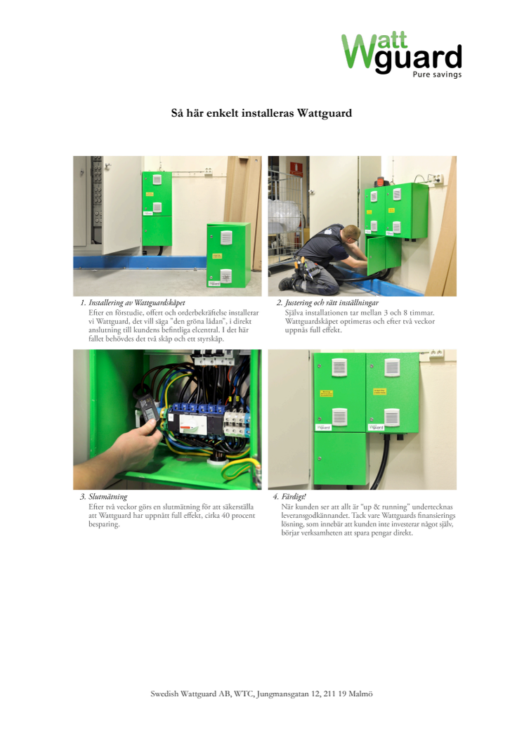 Så här enkelt installeras Wattguard