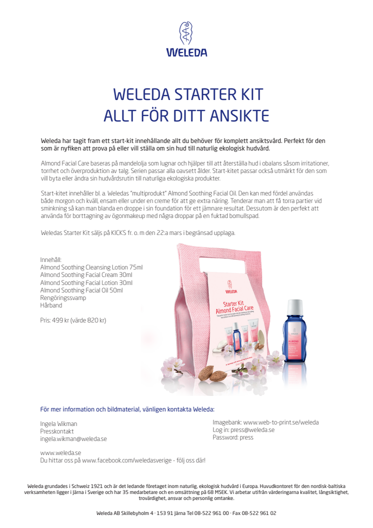 WELEDA STARTER KIT - ALLT FÖR DITT ANSIKTE