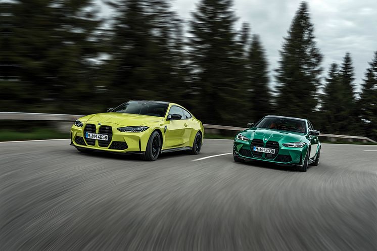 BMW M3 Competition Sedan og BMW M4 Competition Coupe