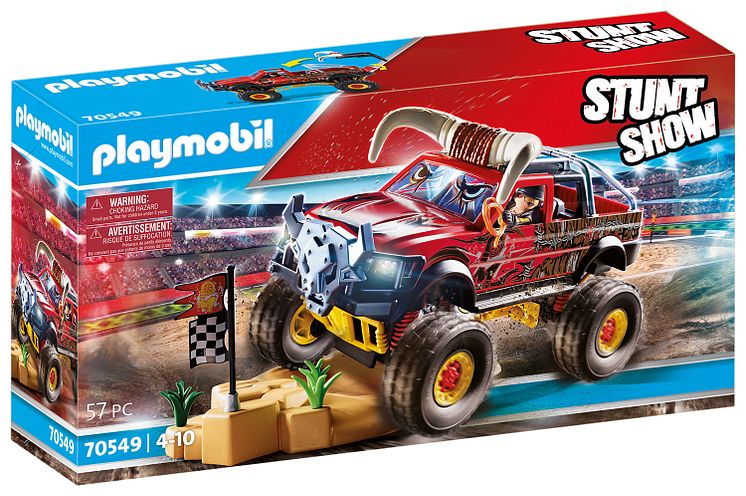 Stuntshow MonsterTruck Horned (70549) von PLAYMOBIL