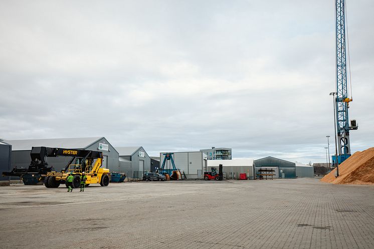 First container delivery port of Arendal 23.10.23