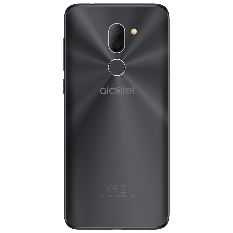 Alcatel 3X_Metallic Black_Back (with CE)