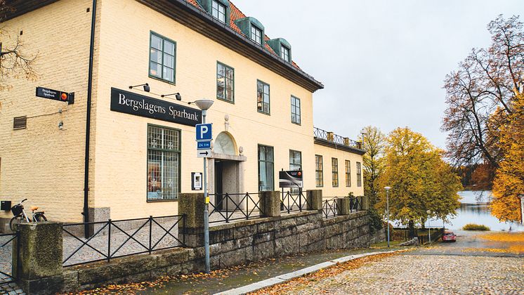 Bergslagens Sparbank - huvudkontor i Lindesberg