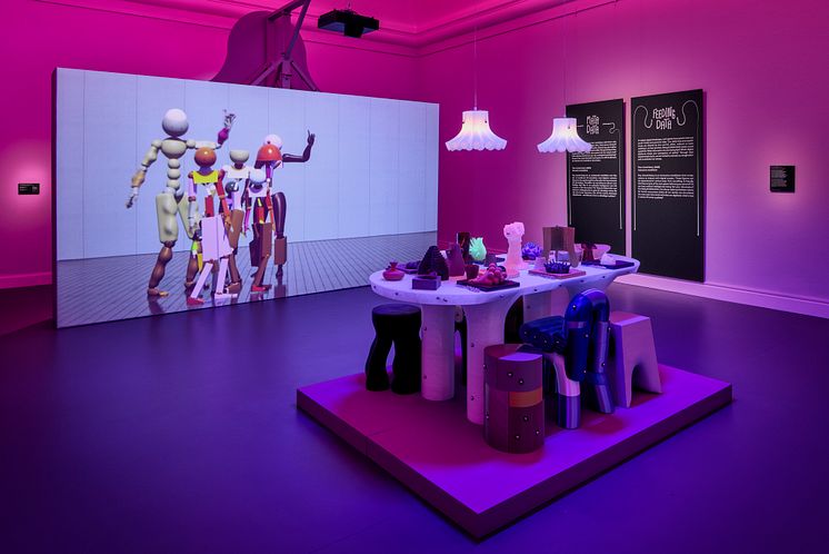 Installationsvy The Liminal Eatery, Wang & Söderström, 2025