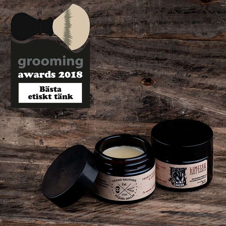 Grooming Awards 2018 - Bästa etiskt tänk - Beard Brother Fight Cancer Limited Edition
