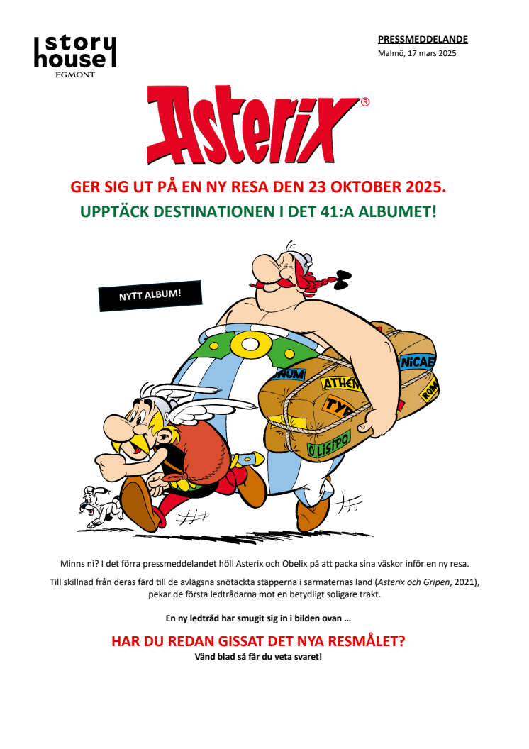 Asterix nr 41 2025 Pressinformation