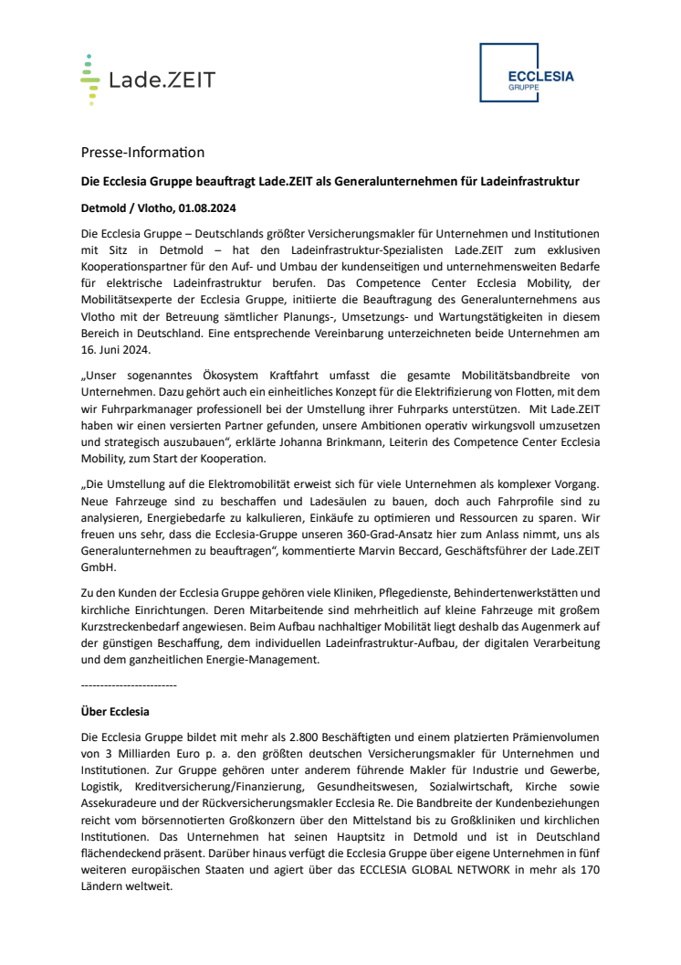 240801_Presse-Info Ecclesia-Gruppe beauftragt Lade.ZEIT als Generalunternehmen für Ladeinfrastruktur_fin.pdf