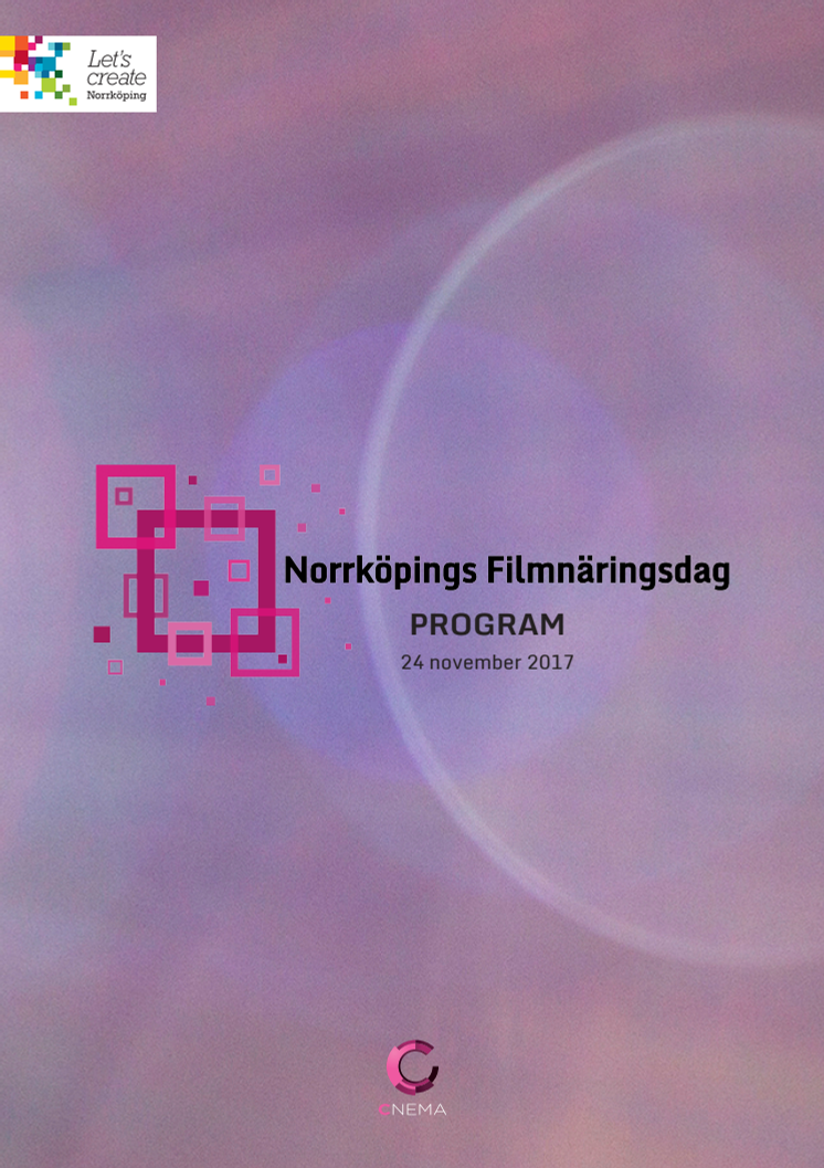 Program, Norrköpings Filmnäringsdag 2017
