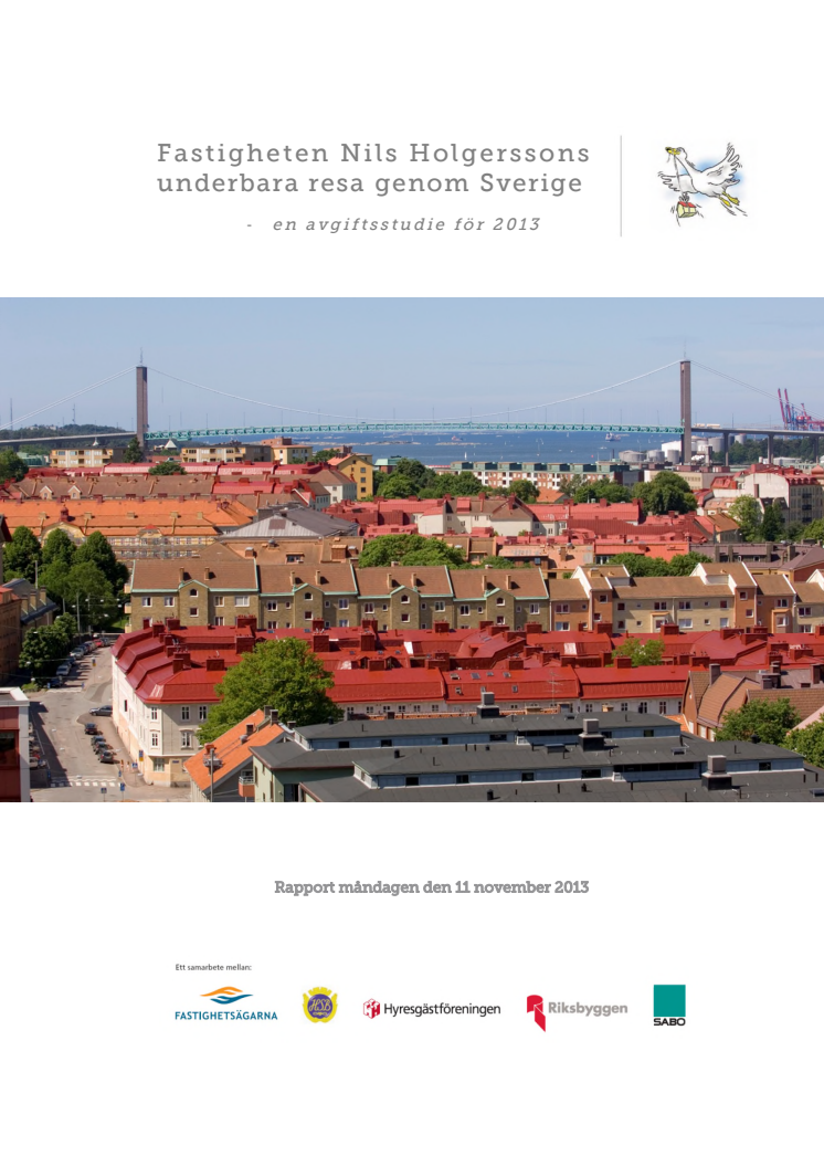 Nils Holgerssonrapporten 2013: Taxor och avgifter ökar med 3,3 procent