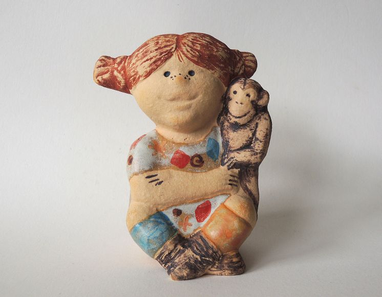 Pippi Långstrump i keramik av Lisa Larson
