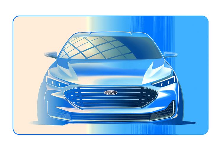 Ford Focus skisse Titanium 2021