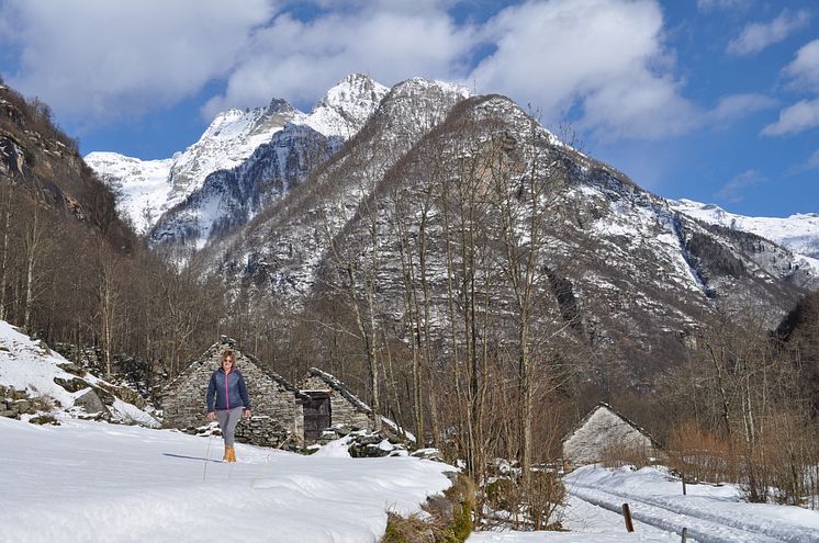 Winterwanderung im Valle Verzasca 