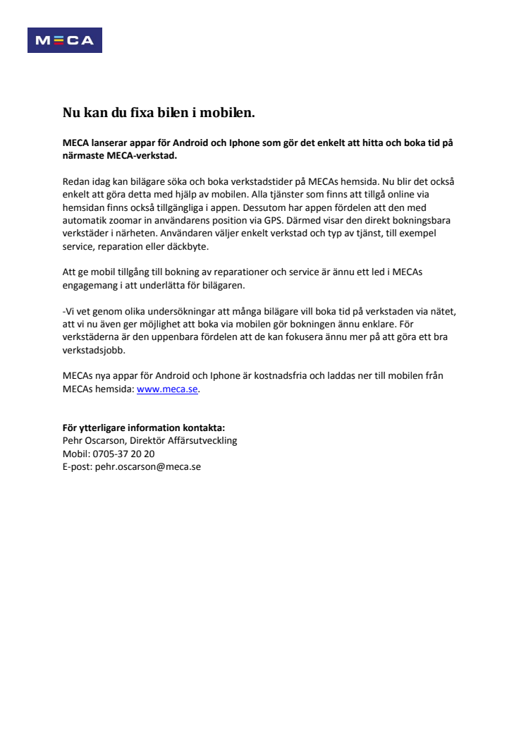 Nu kan du fixa bilen i mobilen.
