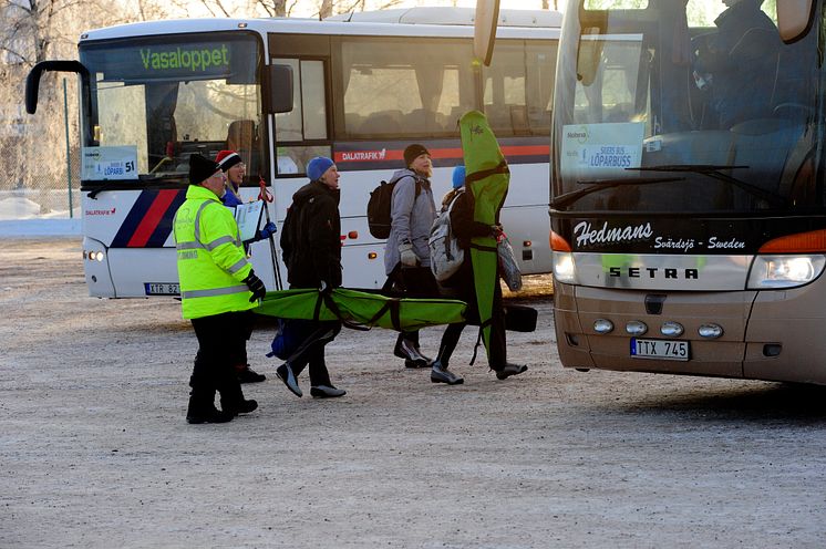 Bussar förbättrar Vasaloppets trafikflöde
