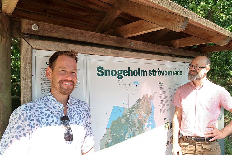 Thomas Rödin Hulth (MP) och Kami Petersen (MP) i Snogeholm 1