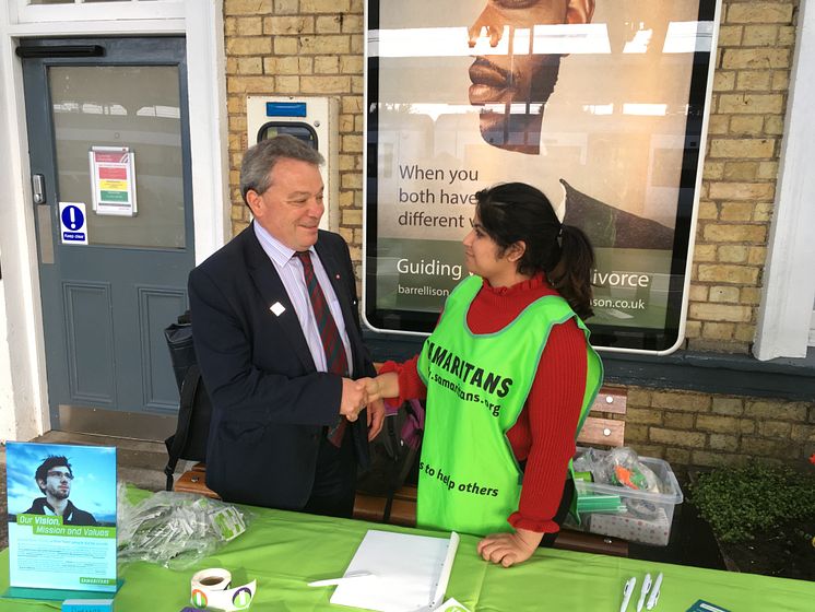 GTR is partnering with Samaritans to offer support at Cambridge station