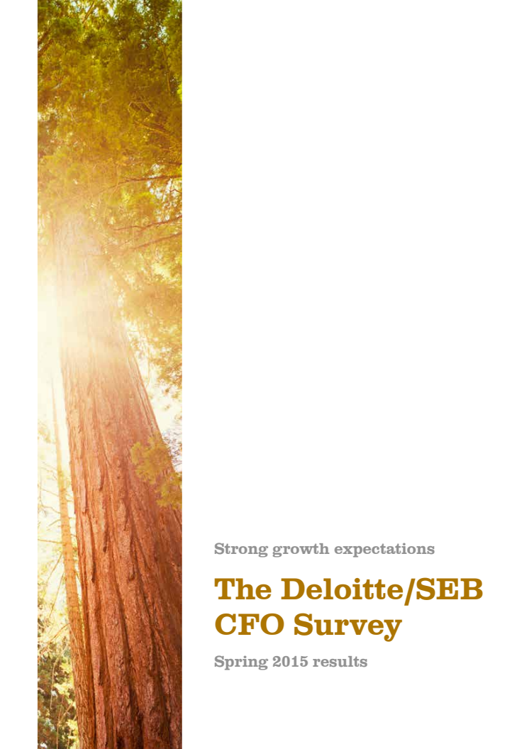 The Deloitte/ SEB CFO Survey - spring 2015