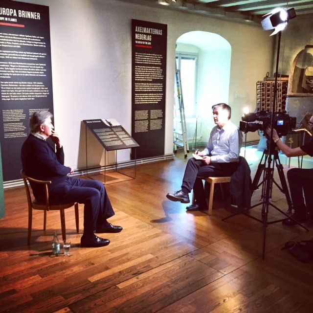 Antony Beevor intervjuas på Armémuseum, Stockholm