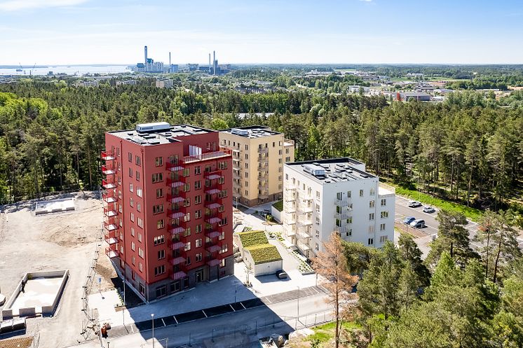 Vy från hus 3 Kv. Kornknarren 