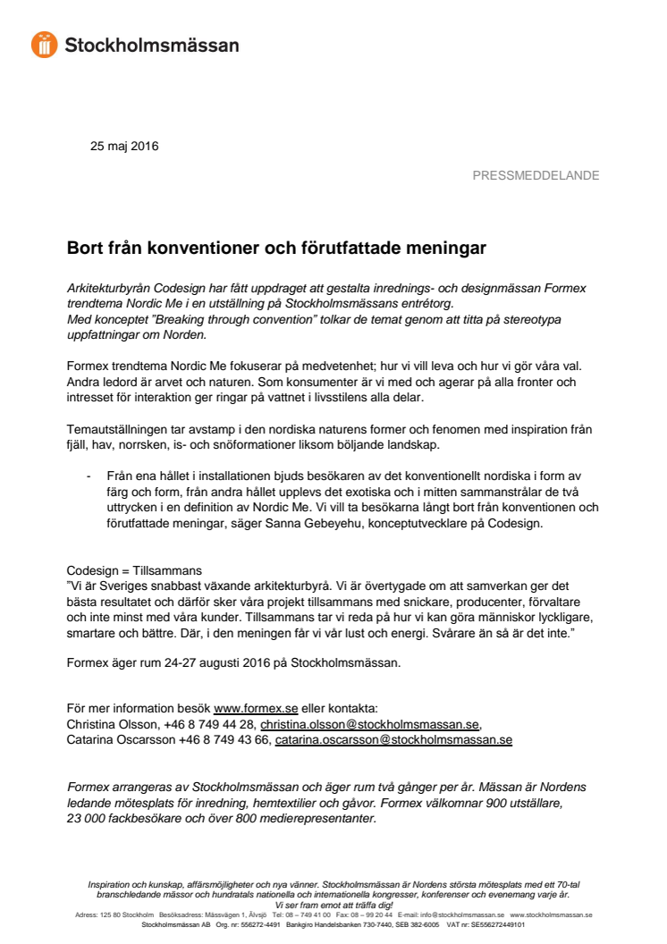 Bort från konventioner och förutfattade meningar