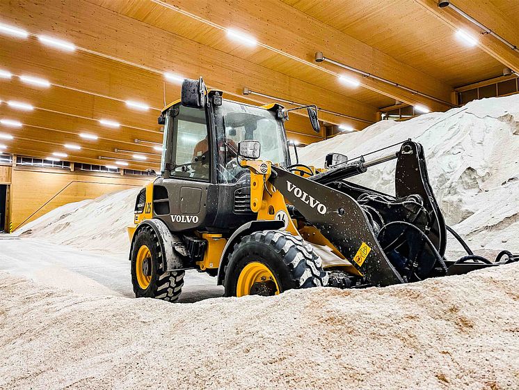 Volvo L25 Electric i depån hos ABW