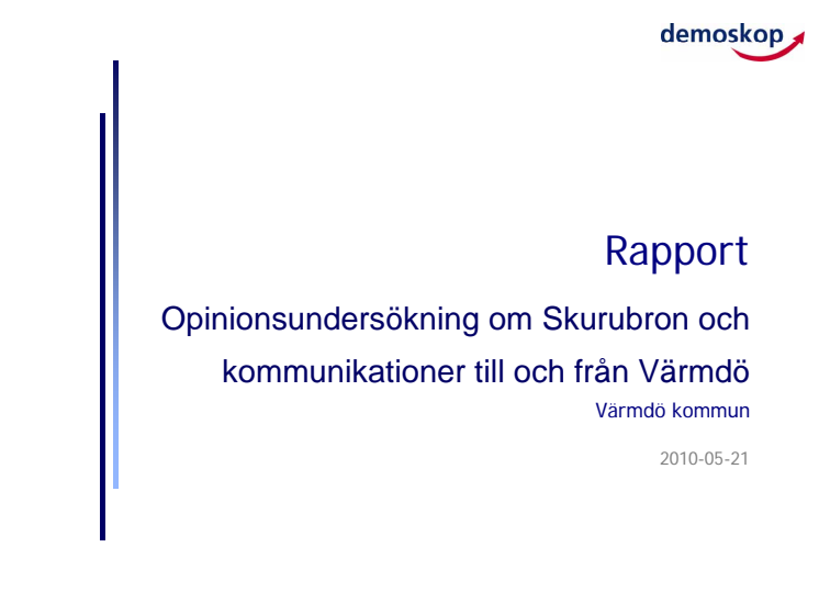 Opinionsundersökning kring Skurubron