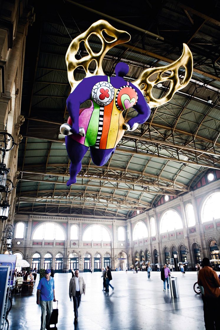 Bahnhofhalle, Niki de Saint Phalle ©Zürich Tourismus