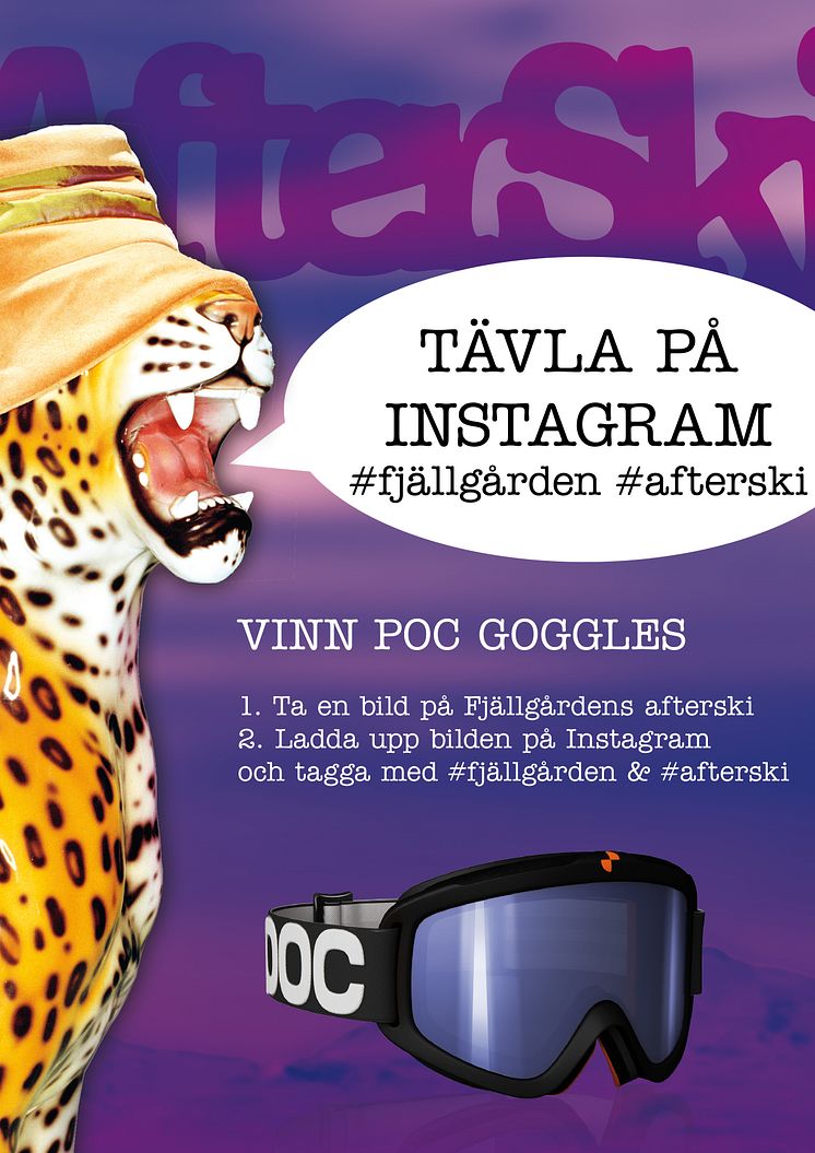 Instagramtävling #fjällgården #afterski - vinn POC Goggles 