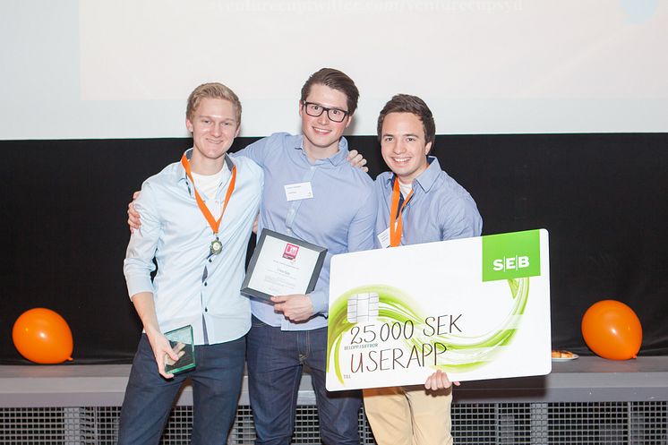 UserApp Vinnare Webb, Mjukvara och Media Venture Cup Syd hösten 2013