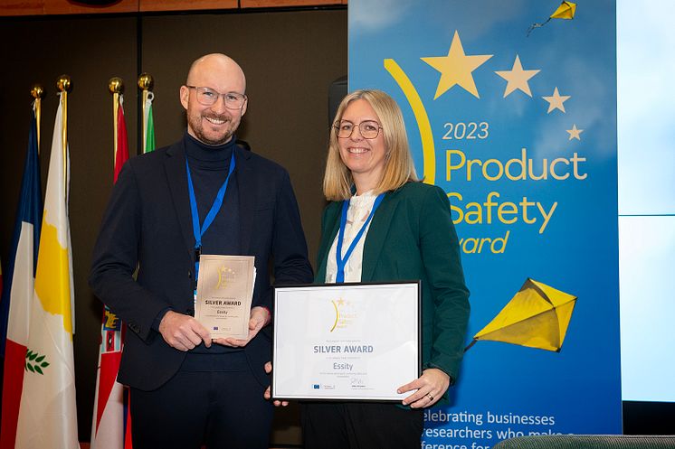 Philip John Brand Innovation Manager and Paula Stoppert Product Safety Specialist