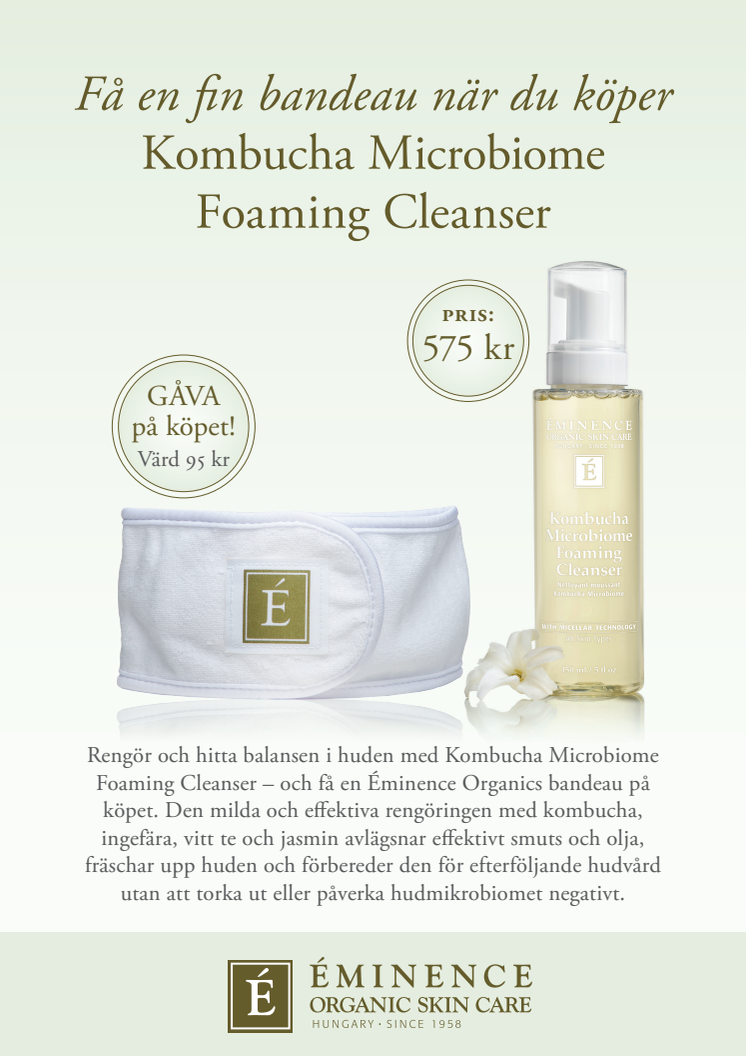 Eminence Organics KOMBUCHA MICROBIOME CLEANSER + GÅVA