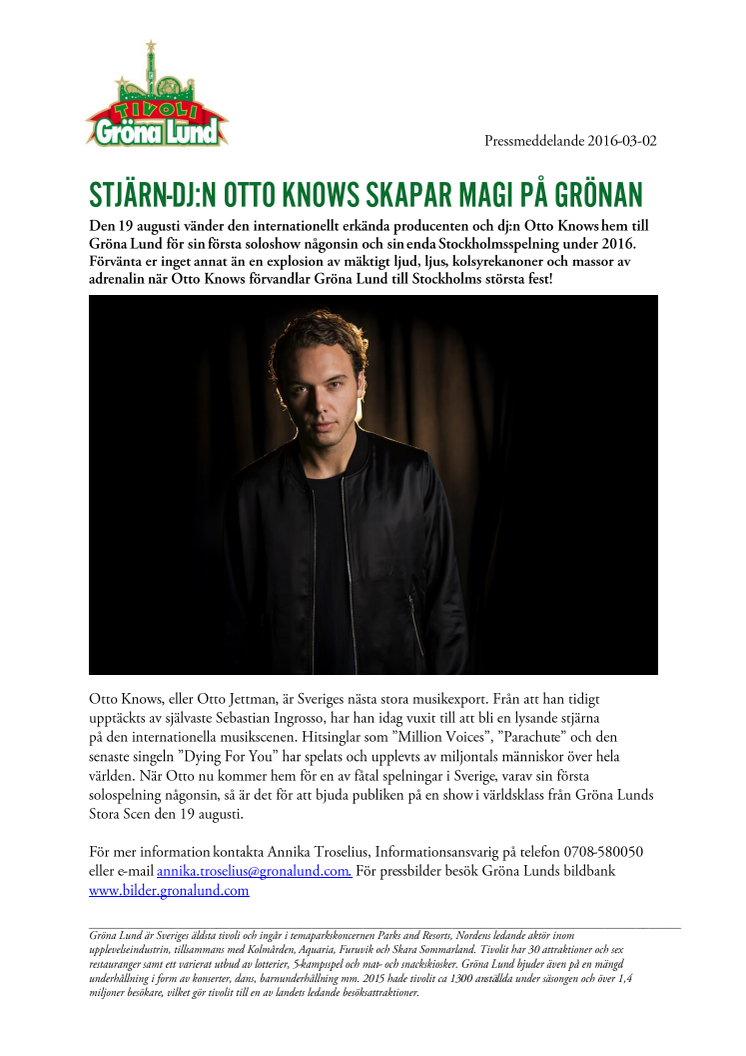 Stjärn-DJ:n Otto Knows skapar magi på Grönan