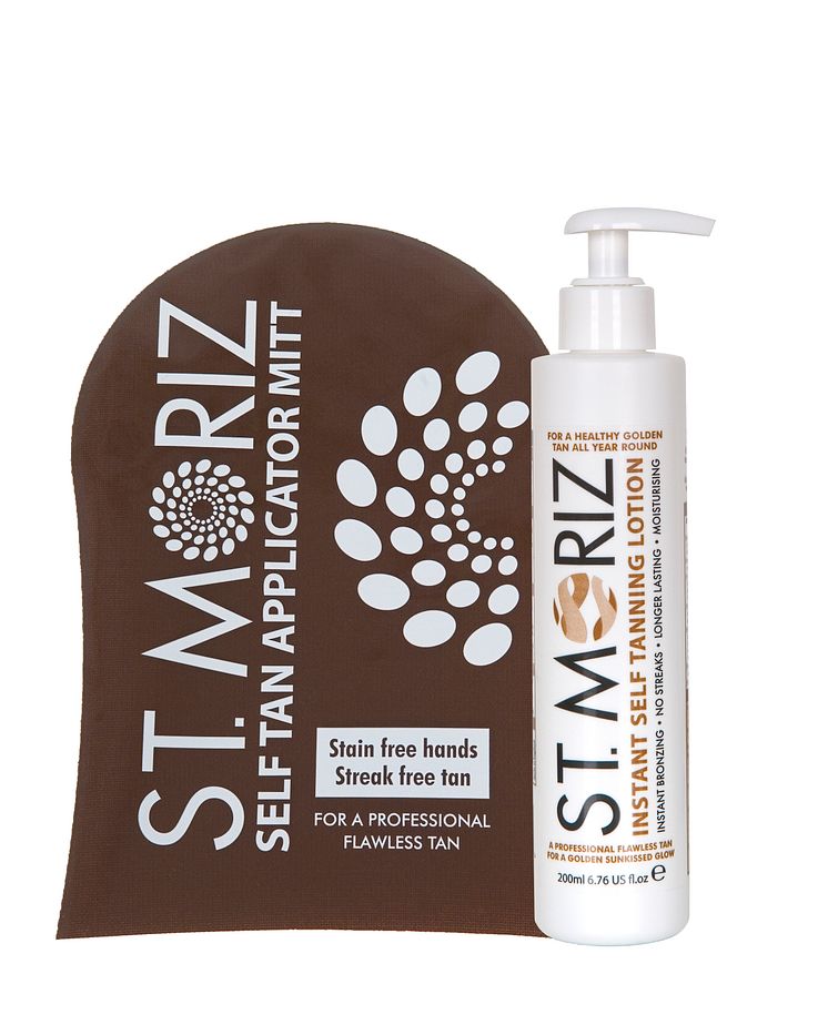 St. Moriz Self Tan Mitt and Lotion