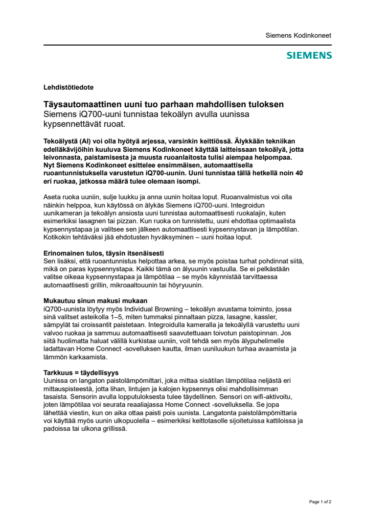 Lehdistötiedote Siemens iQ700-uuni automaattisella ruoantunnistuksella_FI.pdf