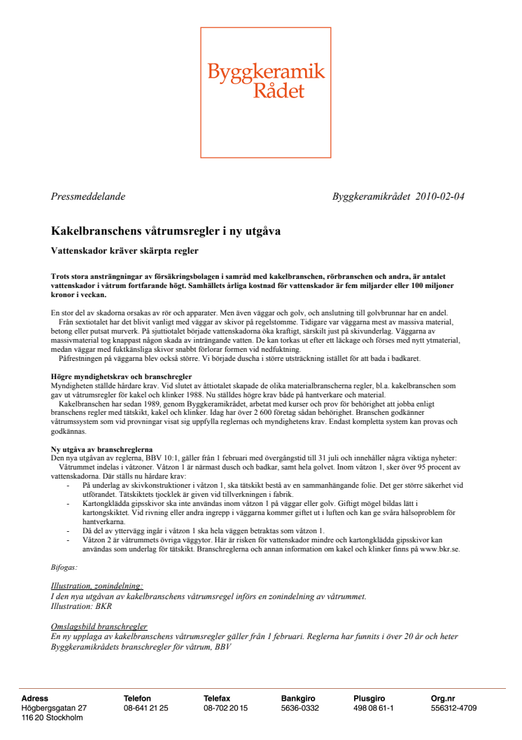 Kakelbranschens våtrumsregler i ny utgåva
