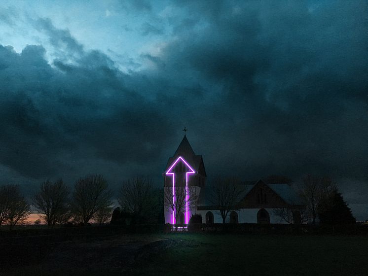 Uppåt (Upwards), Odarslöv Church 2018.