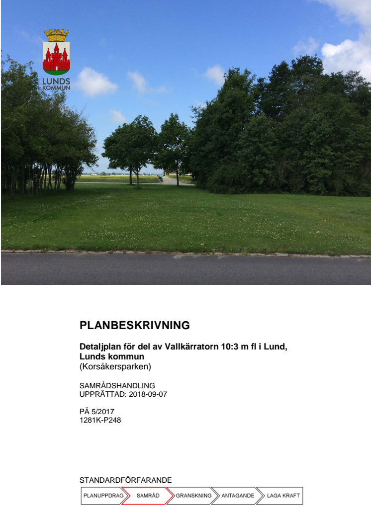 Planbeskrivning Vallkärratorn