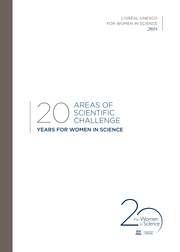 20 areas of scientific challenge - 20 year For Women in Science