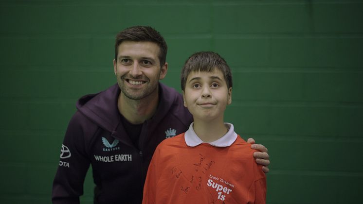Mark Wood and Super 1s participant Ravi