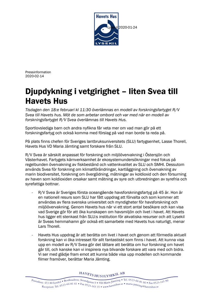 Djupdykning i vetgirighet – liten Svea till Havets Hus