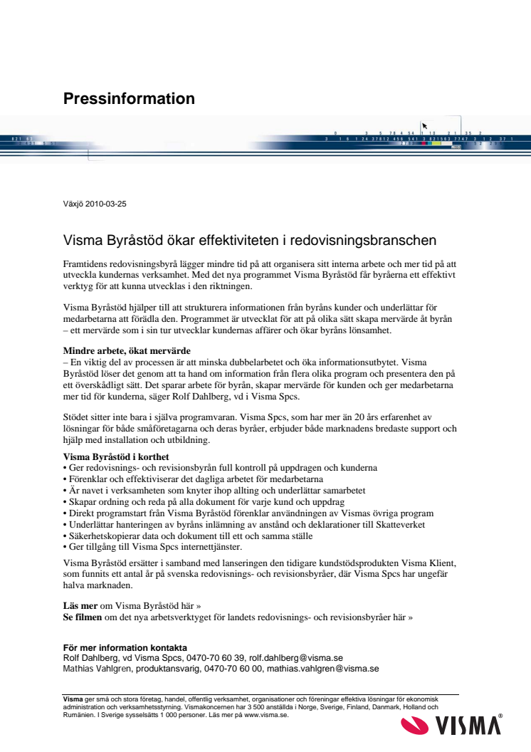 Visma Byråstöd ökar effektiviteten i redovisningsbranschen