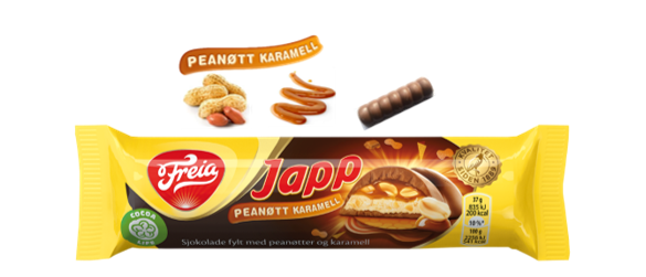 Japp PEANØTT KARAMELL BAR 37G