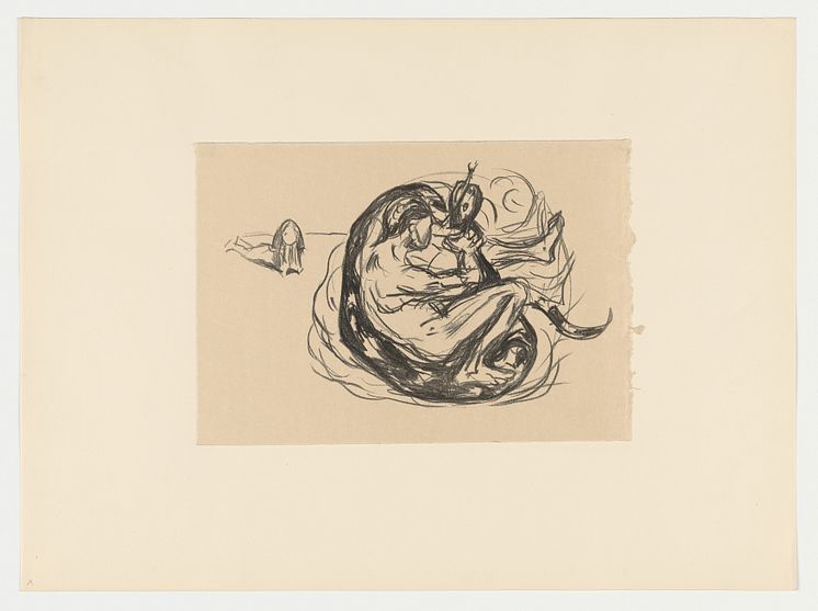  Edvard Munch: Slangen drepes / The Serpent is Killed (1908-1909)